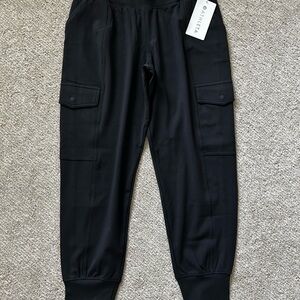 Athleta Black Cargo Pants with Utility Design